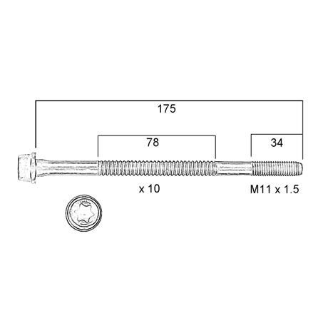 Permaseal — Permaseal Cylinder Head Bolt Set — part number HBS193