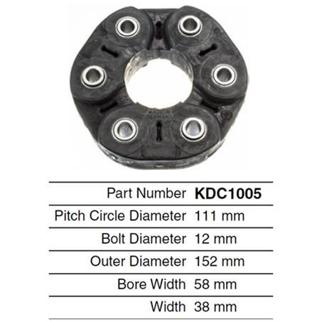 Kelpro — Kelpro Drive Shaft Coupling — part number KDC1005
