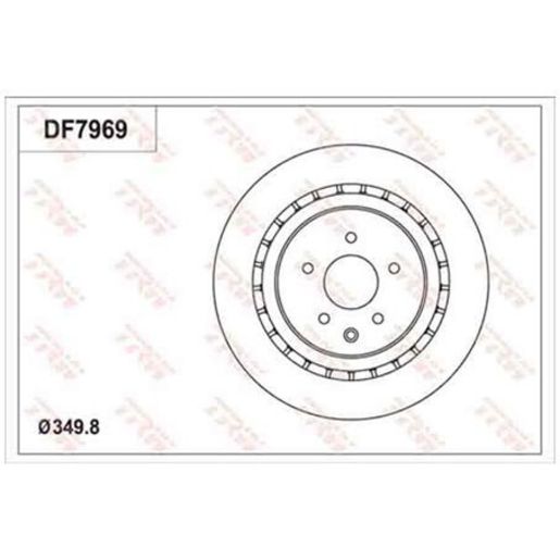 TRW — TRW Disc Brake Rotor 350mm x 18 Min — part number DF7969S