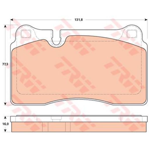 TRW — TRW Brake Pad Set — part number GDB1912