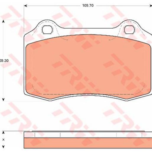 TRW — TRW Brake Pad Set — part number GDB7678