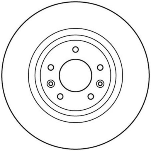 TRW — TRW Disc Brake Rotor 322mm x 22 Min — part number DF4970S