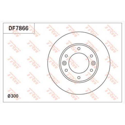 TRW — TRW Disc Brake Rotor 300mm x 28.4 Min — part number DF7866S