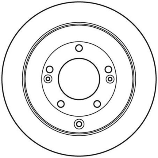 TRW — TRW Brake Rotor 284mm x 8.4 Min — part number DF4937S
