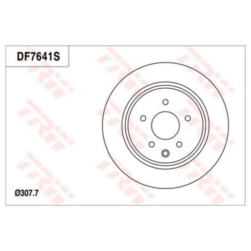 TRW — TRW Disc Brake Rotor 308mm x 14 Min (172mm ID H/B) — part number DF7641S