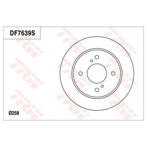 TRW — TRW Brake Rotor 257mm x 9 Min — part number DF7639S