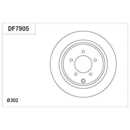 TRW — TRW Brake Rotor 302mm x 8.4 Min — part number DF7905S