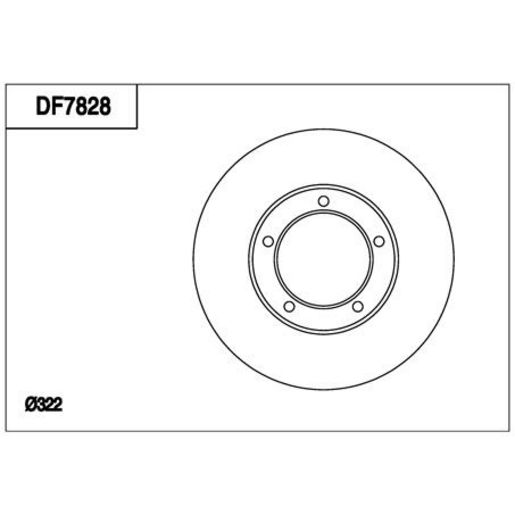 TRW — TRW Brake Rotor 322mm x 30 Min — part number DF7828S