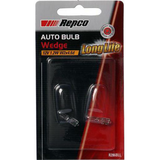 Repco — Repco Wedge Globe -1.2W 5X18mm (Pr) BL — part number R286BLL