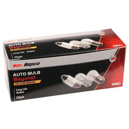 Repco — Repco PY21W Bayonet Amber Globe 12V 21W BAU15s — part number R384LL