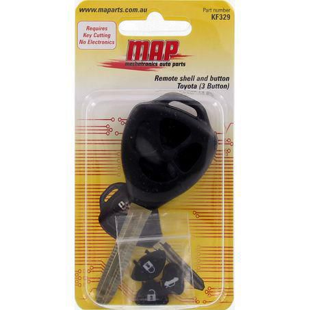 MAP — MAP Remote Button, Shell And Key Replacement - 3 Button — part number KF329