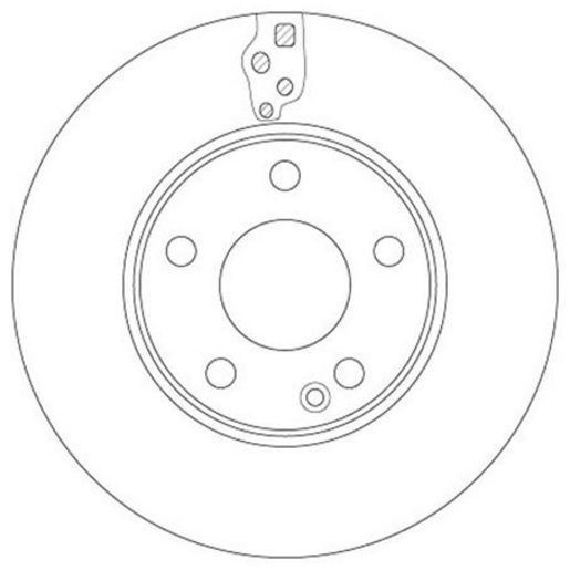 TRW — TRW Brake Rotor 280mm x 22.4 Min — part number DF6548S