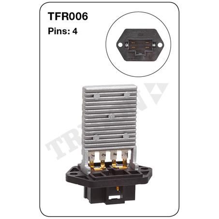 Tridon — Tridon Heater Fan Resistor — part number TFR006