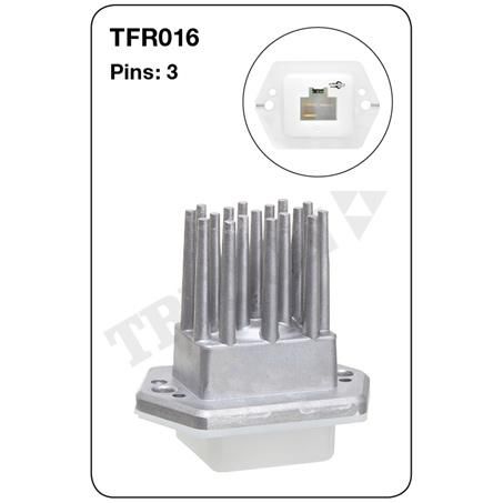 Tridon — Tridon Heater Fan Resistor — part number TFR016