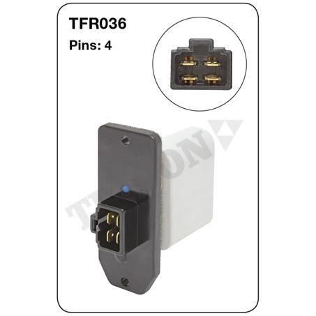 Tridon — Tridon Heater Fan Resistor — part number TFR036