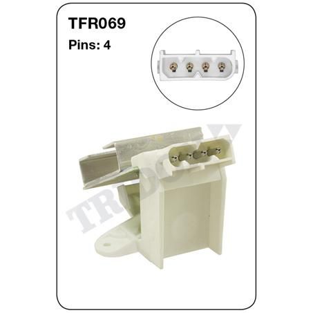 Tridon — Tridon Heater Fan Resistor — part number TFR069