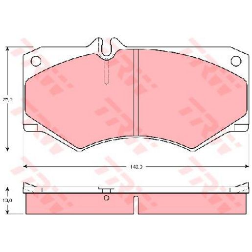 TRW — TRW Brake Pads Set — part number GDB317