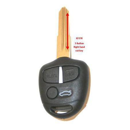 MAP — MAP Remote Shell And Key Replacement - 3 Button - No Electronics - Key Requires Cutting — part number KF378