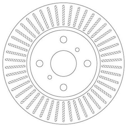 TRW — TRW Brake Rotor 255mm x 18 Min — part number DF6225S