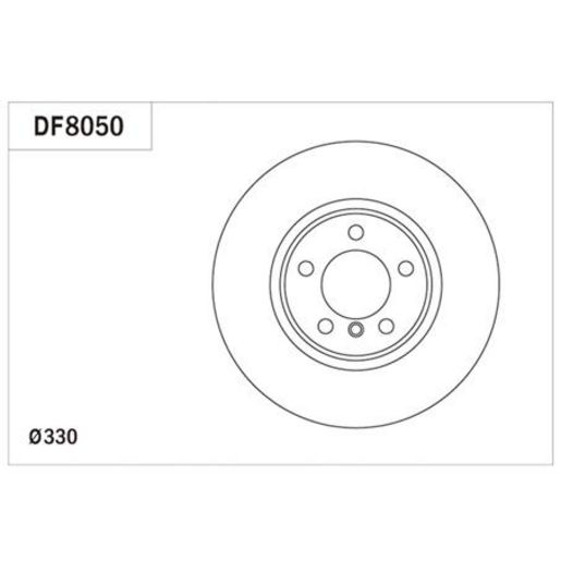 TRW — TRW Disc Brake Rotor DF8050S — part number DF8050S