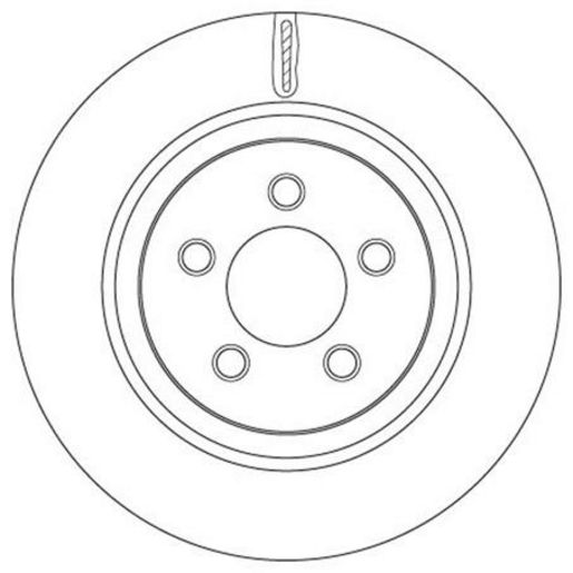 TRW — TRW Brake Rotor 332mm x 26.4 Min — part number DF6263S