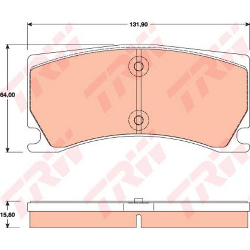 TRW — TRW Brake Pad Set — part number GDB1801
