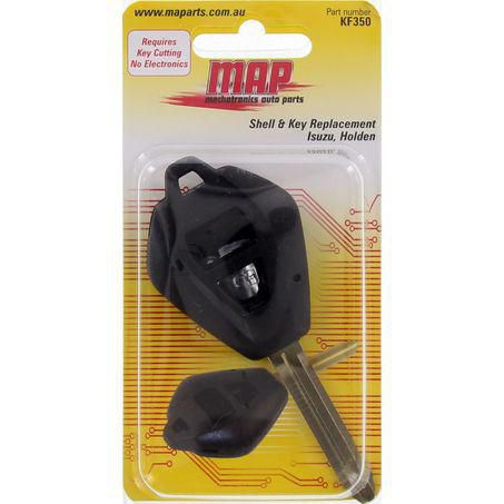 MAP — MAP Remote Shell And Key Replacement - 2 Button - No Electronics - Key Requires Cutting — part number KF350