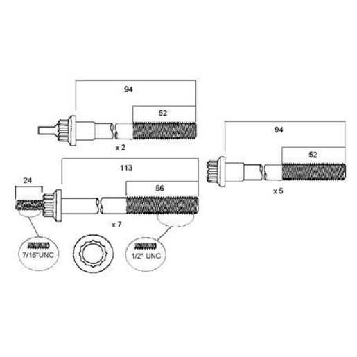 Permaseal — Permaseal Cylinder Head Bolt Set — part number HBS139