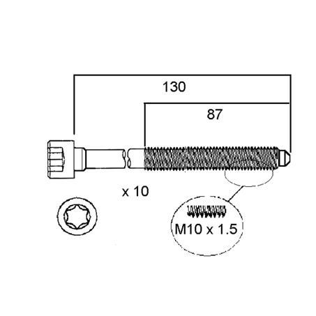 Permaseal — Permaseal Head Bolt Set — part number HBS205