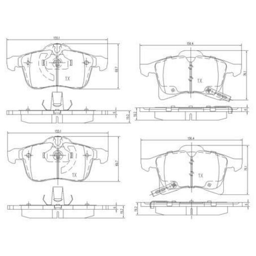 Repco — Repco Brake Pads Set - RCT — part number DB1808RCT