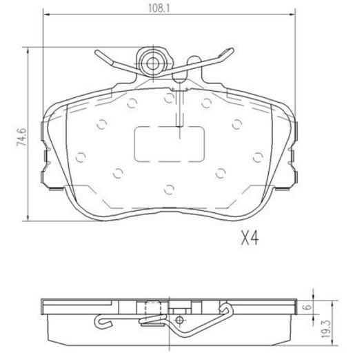 Repco — Repco Brake Pads Set - RCT — part number DB1295RCT