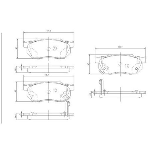 Repco — Repco Brake Pads Set - RCT — part number DB300RCT