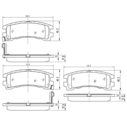 Repco — Repco Brake Pads Set - RCT — part number DB1175RCT