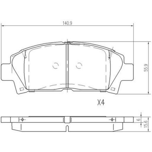Repco — Repco Brake Pads Set - RCT — part number DB1352RCT