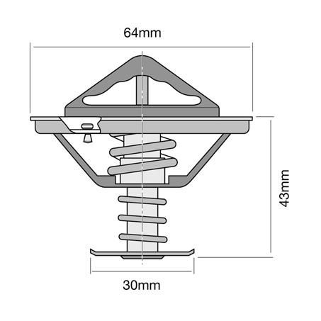 Tridon — Tridon Thermostat 64mm - 82 Degrees C — part number TT297-180
