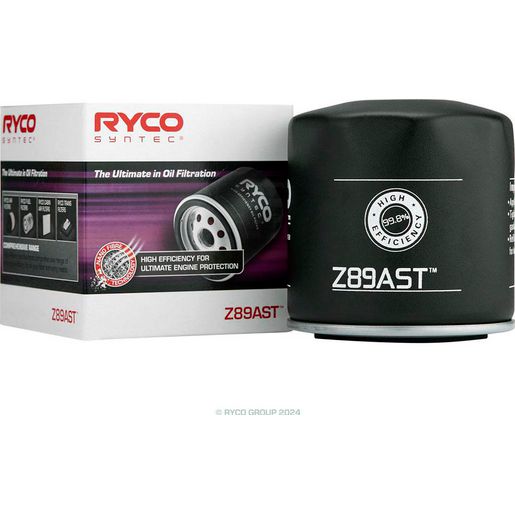 Ryco Filters — Ryco SynTec Spin-On Oil Filter — part number Z89AST