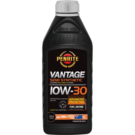 Penrite — Penrite Vantage Semi Synthetic 10W-30 Engine Oil 1L — part number VANSEMI10W30001