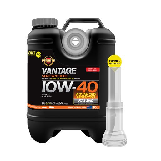 Penrite — Penrite Vantage Semi Synthetic 10W-40 Engine Oil 10L — part number VANSEMI10W40010