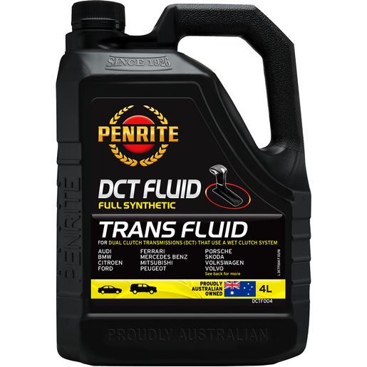 Penrite — Penrite DCT Dual Clutch Transmission Fluid 4L — part number DCTF004