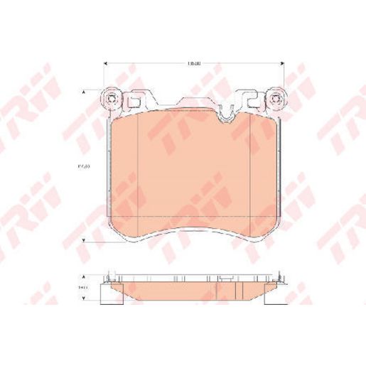 TRW — TRW Brake Pads Set — part number GDB1826