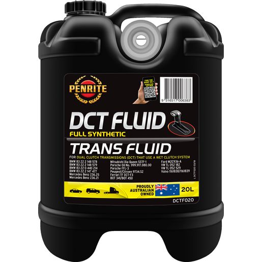 Penrite — Penrite DCT Dual Clutch Transmission Fluid 20L — part number DCTF020