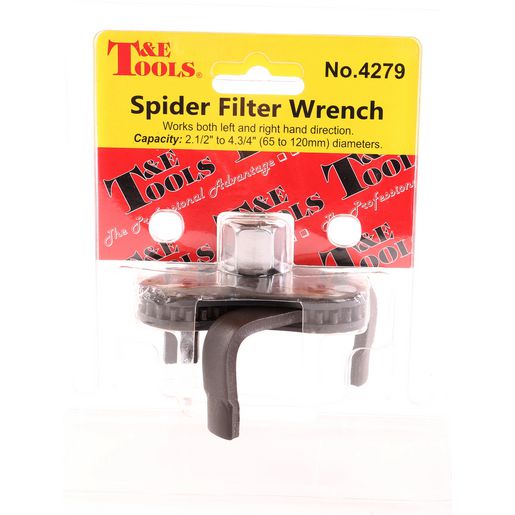 T & E TOOLS — T&E Tools Oil Filter Remover 3 Jaw — part number 4279