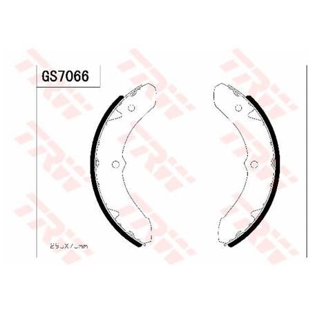 TRW — TRW Brake Shoe 296mm x 77.5mm — part number GS7066