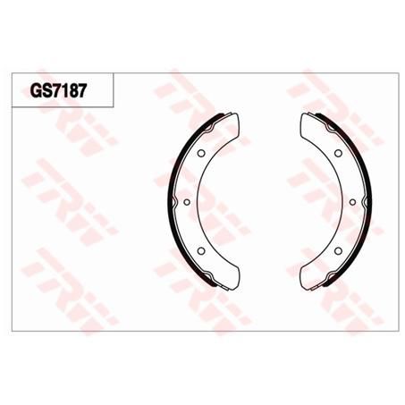TRW — TRW Brake Shoe 300mm x 62mm — part number GS7187