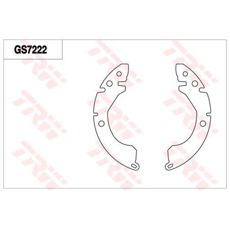 TRW — TRW Brake Shoe 180mm x 30mm (K6670) — part number GS7222