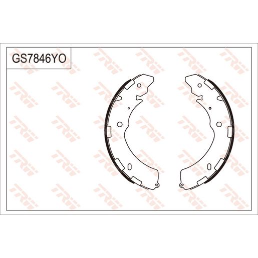 TRW — TRW Brake Shoe 203mm x 38mm (H/Brake Leaver) — part number GS7846
