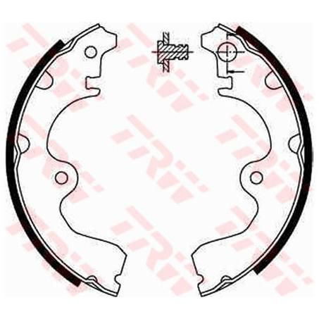 TRW — TRW Brake Shoe 180mm x 28mm — part number GS8554