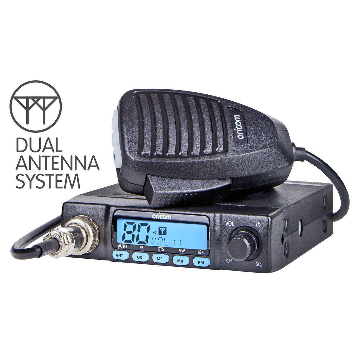 ORICOM — Oricom Uhf Cb Radio Dual Antenna System — part number UHF182