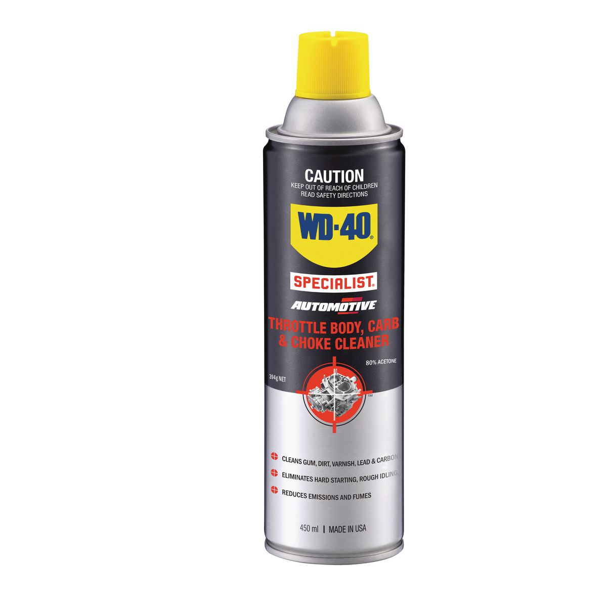 Wd-40 — WD40 Specialist Throttle Body, Carb &amp; Choke Cleaner 394g — part number WD21118