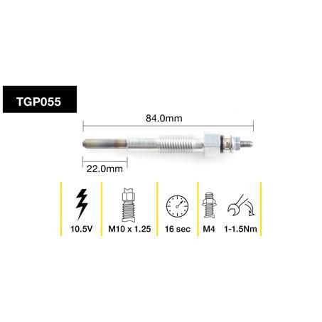 Tridon — GLOW PLUG 7.0V — part number TGP055